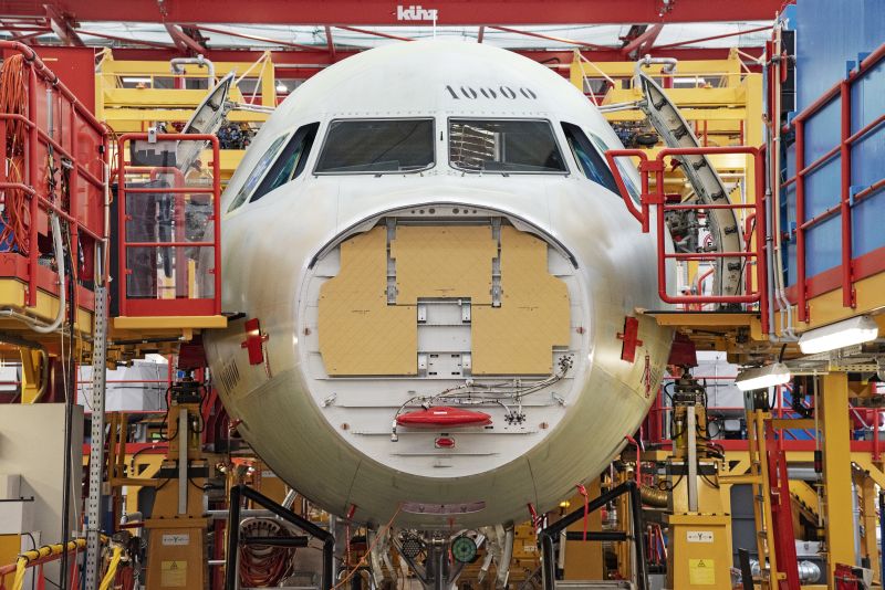 Airbus Werksführung in Hamburg für Schulklassen während einer Klassenfahrt